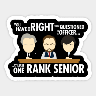 Right To Be Questioned by a Rank Senior Sticker